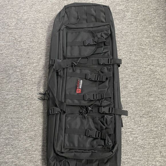 37" RUSECK Tactical Double Rifle Bag Gun Range Padded Soft Case Backpack - Picture 10 of 10